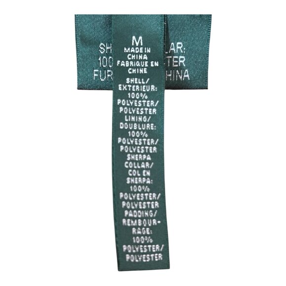 LAUREN Ralph Lauren Sherpa Collar Quilted Vibrant Holiday Red Vest Women's Sz M - Picture 9 of 12